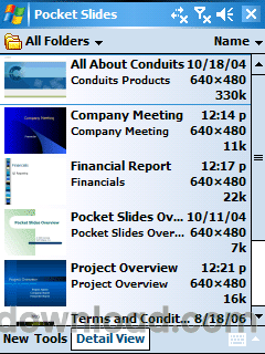 Pocket Slides