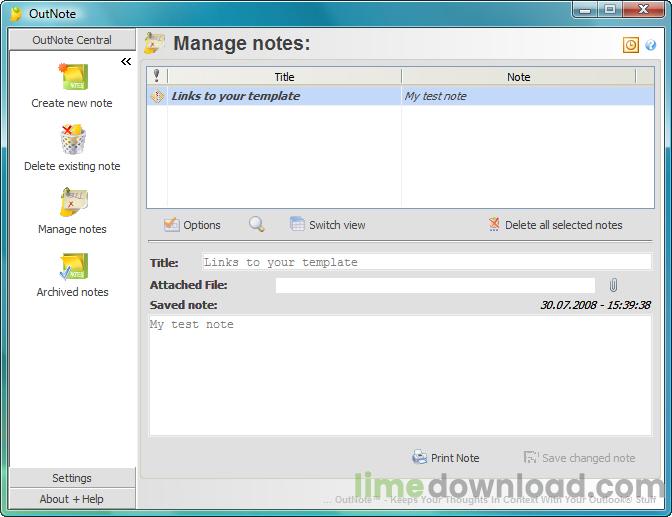 OutNote