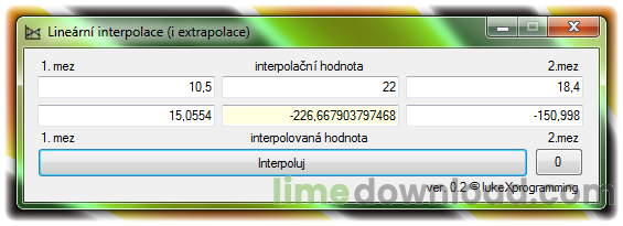 Lineární interpolace