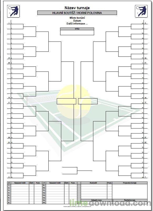 Tiskové šablony pro sportovní soutěže