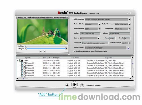 Acala DVD Audio Ripper