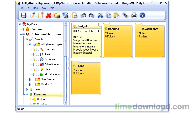 AllMyNotes Organizer
