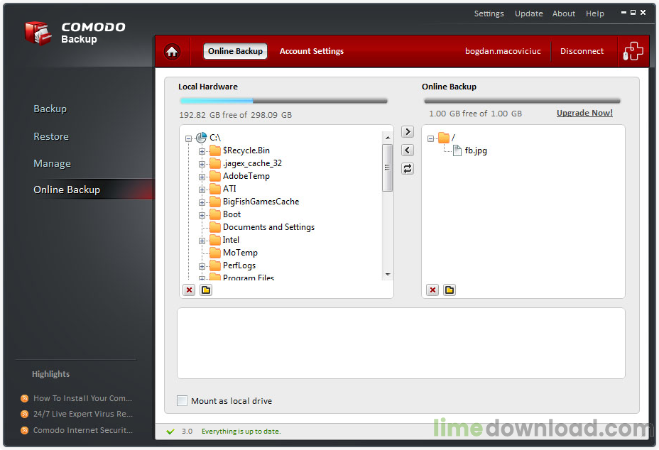 Comodo Backup