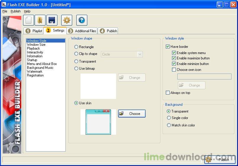 Flash EXE Builder