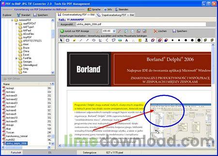 PDF to BMP JPG TIFF Converter