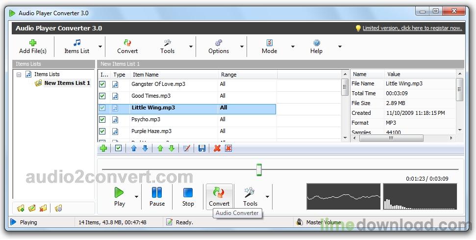 Audio Player and Converter