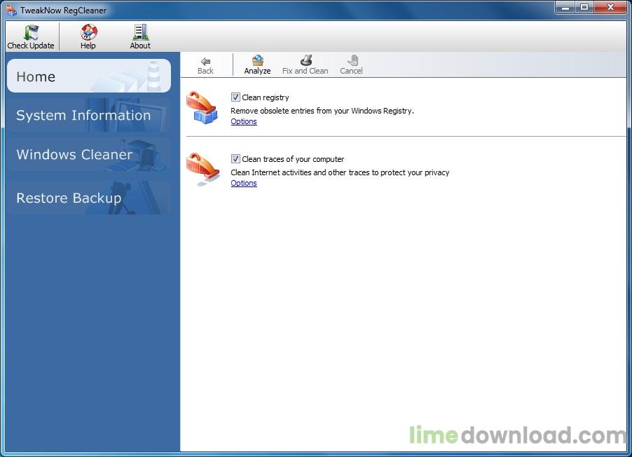 TweakNow RegCleaner