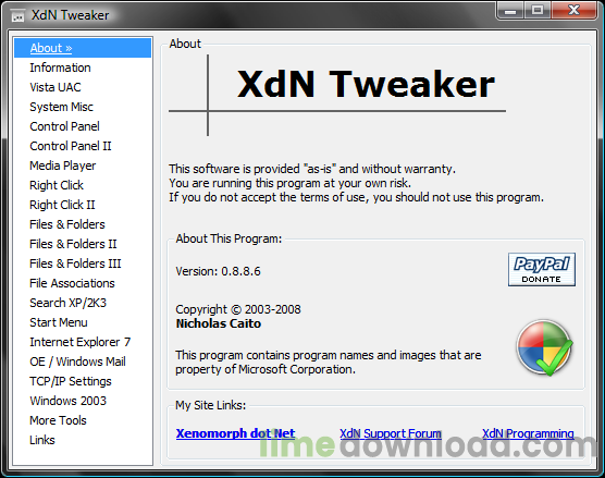 XdN Tweaker