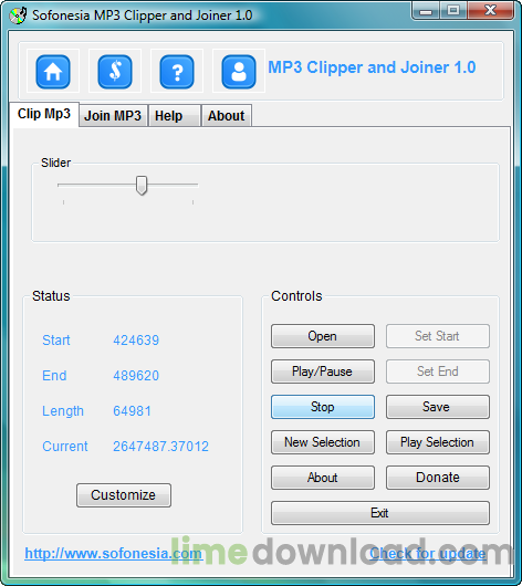 MP3 Clipper and Joiner