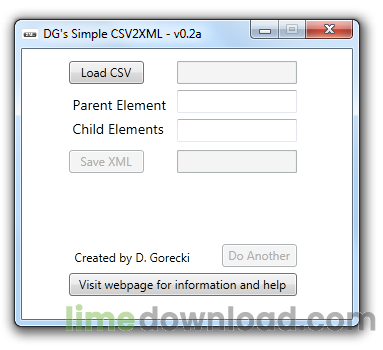 DGs CSV2XML
