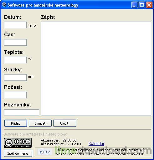Software pro amatérské meteorology