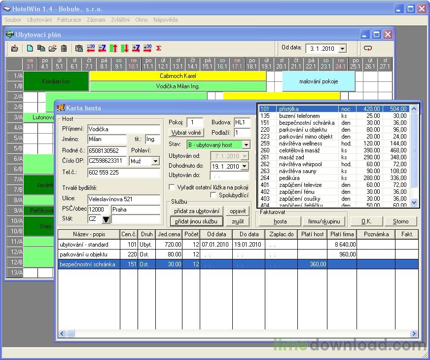 Hotelový systém HotelWin