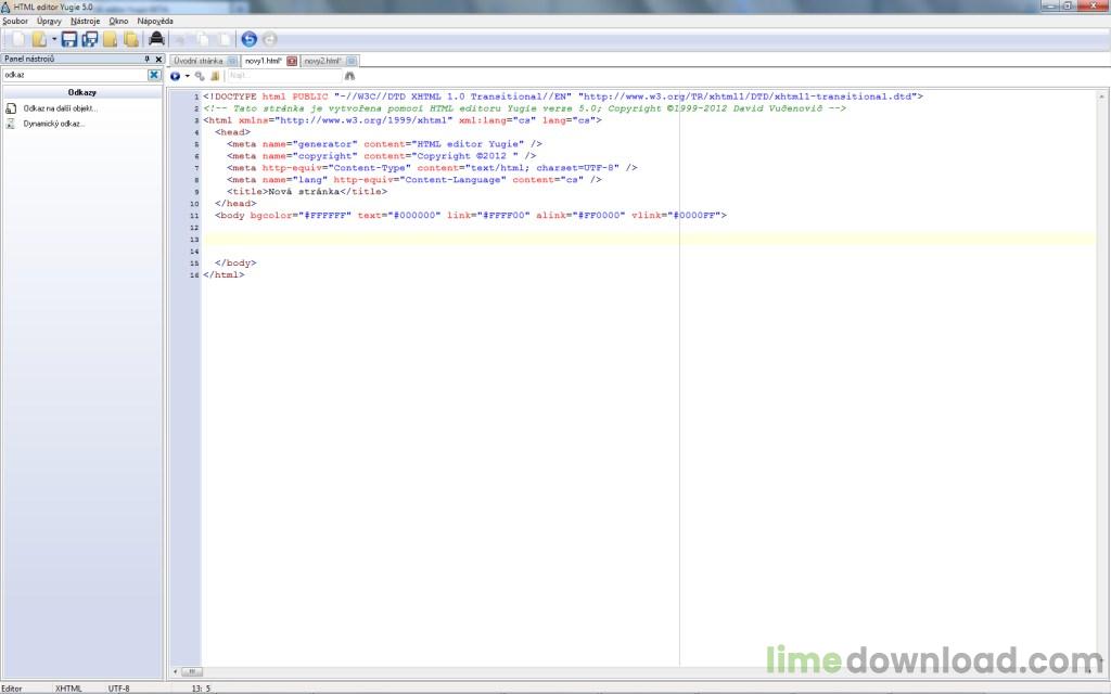 HTML editor Yugie