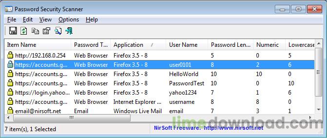 Password Security Scanner