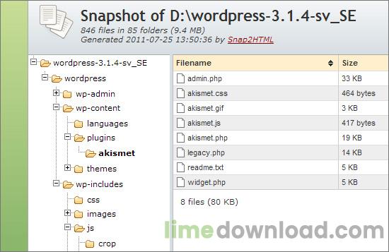 Snap2HTML