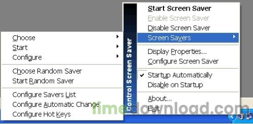 Control Screen Saver
