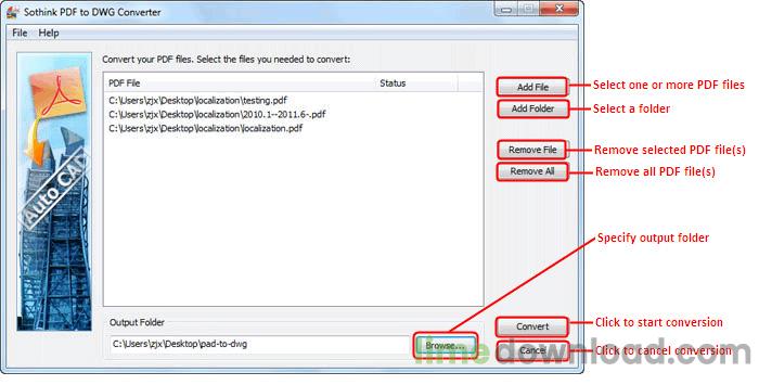 Sothink PDF to DWG Converter