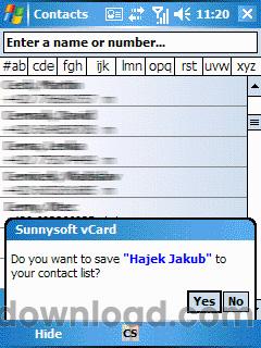 Sunnysoft vCard