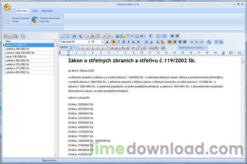 Zbrojní průkaz - testy