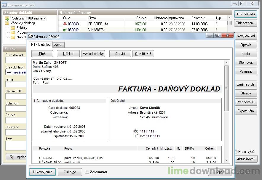 ZK Faktury