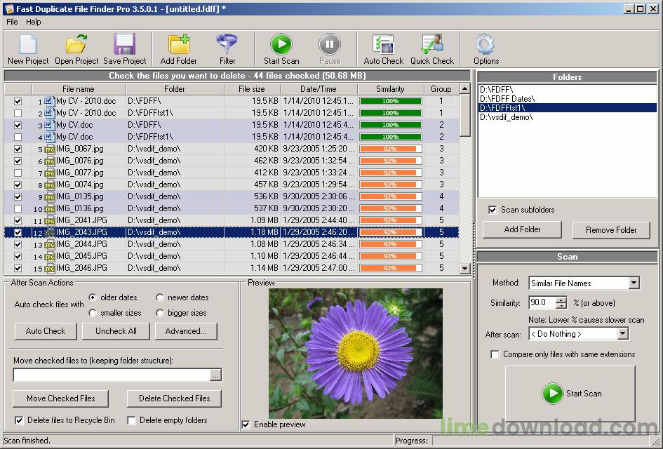 Fast Duplicate File Finder