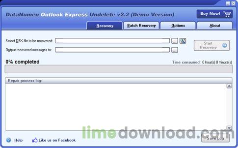 DataNumen Outlook Express Undelete