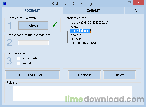 3 - steps ZIP CZ
