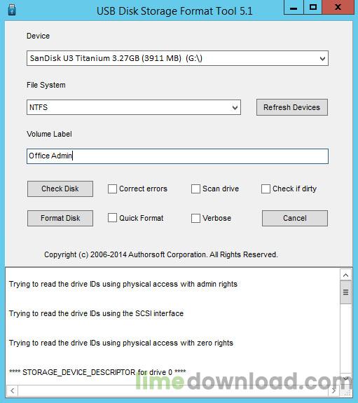 USB Disk Storage Format Tool