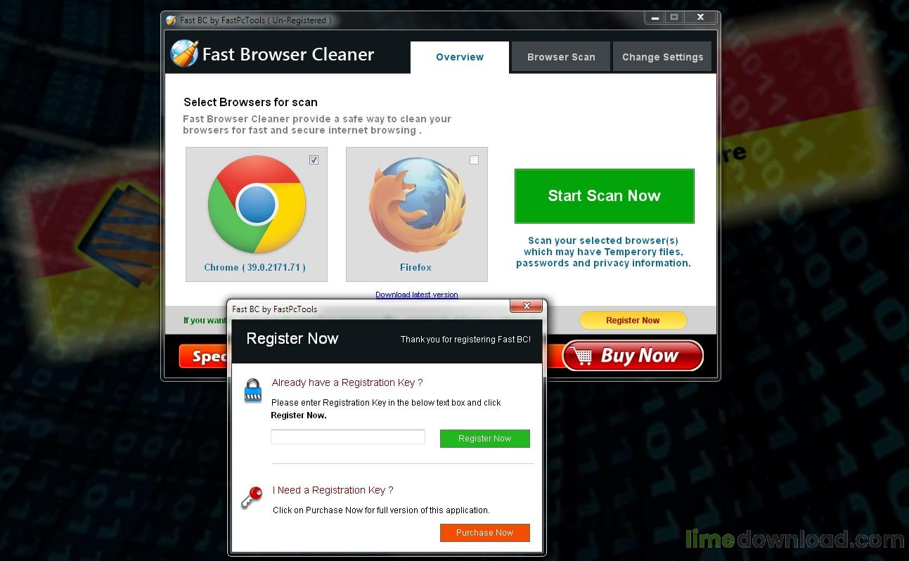 Fast Browser Cleaner
