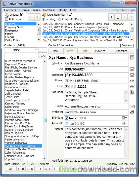 Active Phonebook