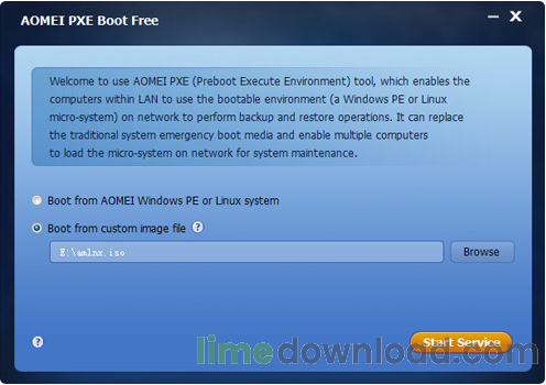 AOMEI PXE Boot