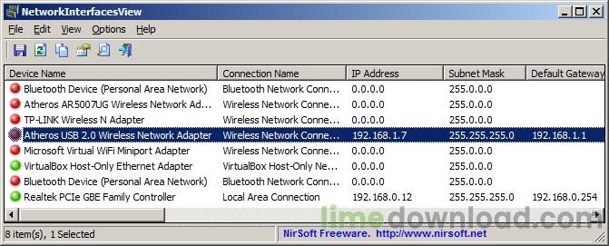NetworkInterfacesView