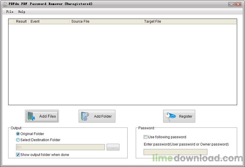 PDFdu PDF Password Remover