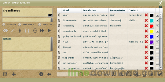 Driller Vocabulary