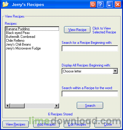My Recipes