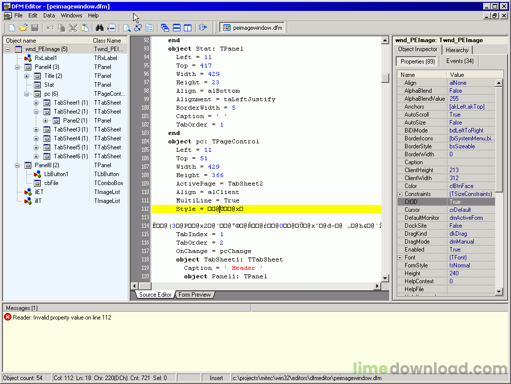 DFM Editor