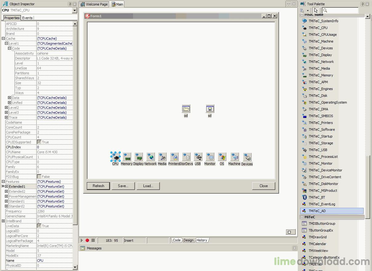 System Information Component Suite