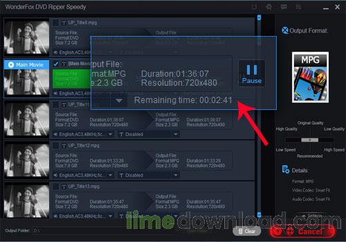 WonderFox Free DVD Ripper Speedy