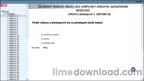 Otázky pro odbornou způsobilost strážníků