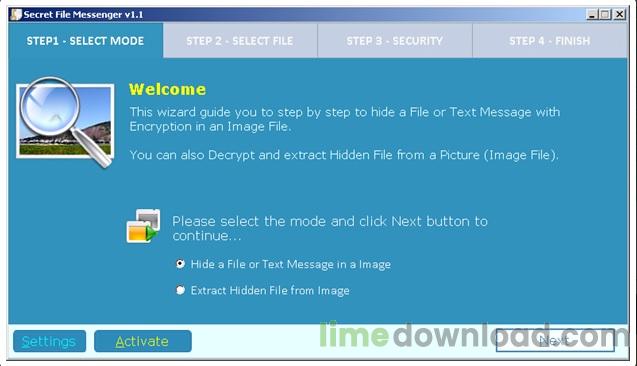 Secret File & Text Messenger