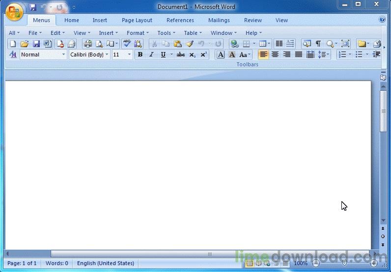 Classic Menu for Word 2007