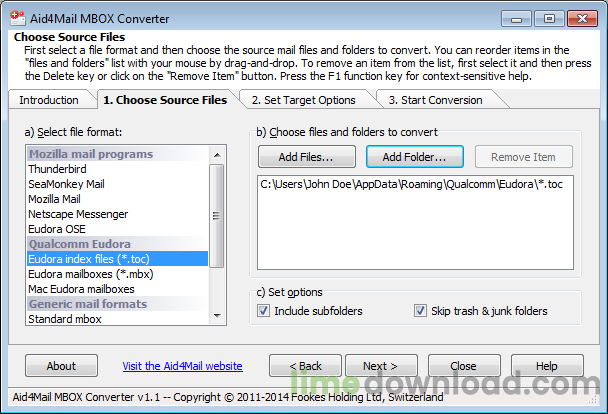 Aid4Mail MBOX Converter