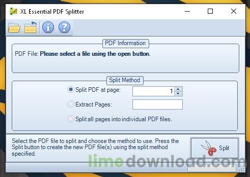 XL Essential PDF Splitter