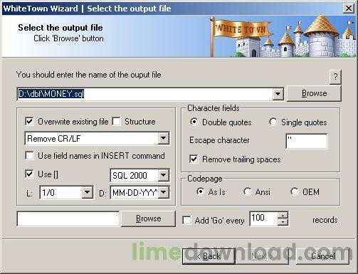 DBF to SQL Converter
