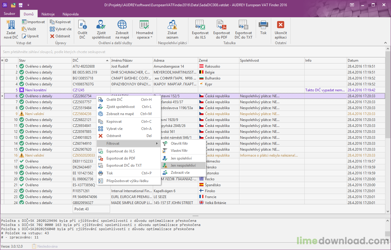 AUDREY European VAT Finder