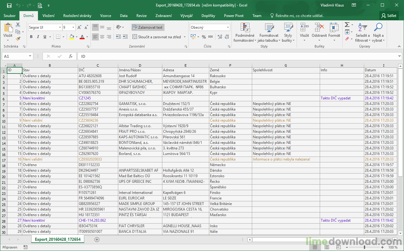 AUDREY European VAT Finder