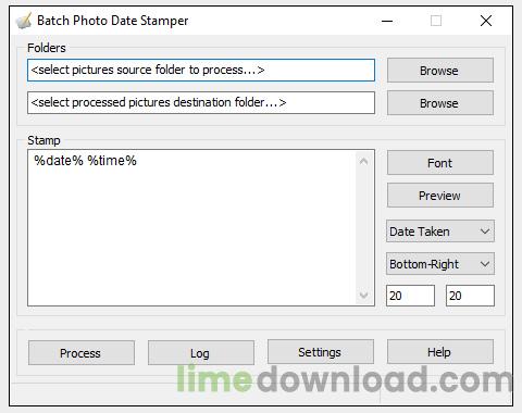 Batch Photo Date Stamper