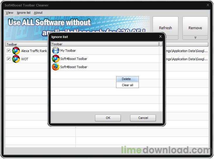 Soft4Boost Toolbar Cleaner