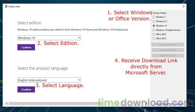 Microsoft Windows and Office ISO Download Tool