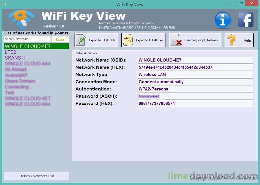 Wifi Key View
